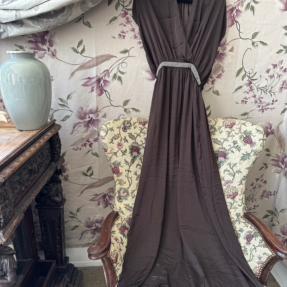 Zara Brown Maxi Dress